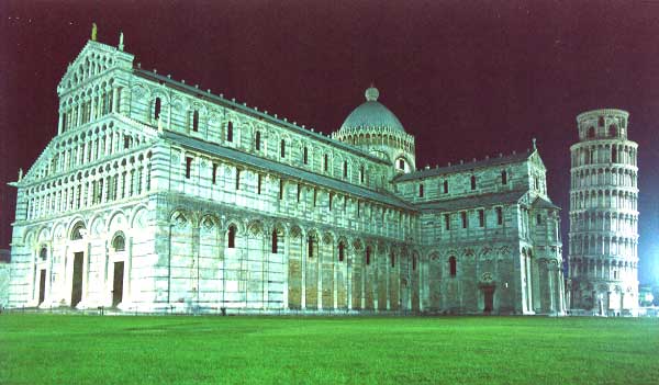 Pisa at night